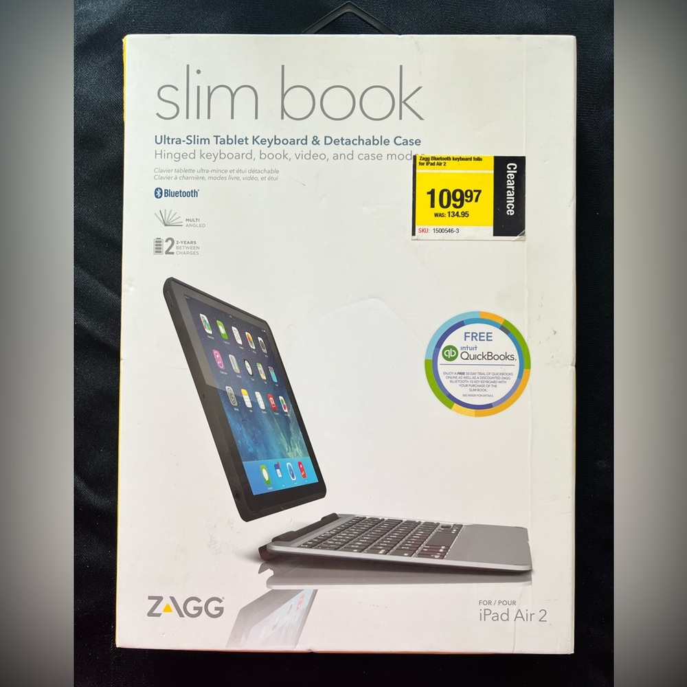 Zagg iPad Air 2 keyboard and case